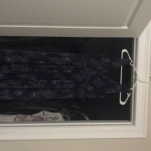 Purple and pink floral maternity maxi dress